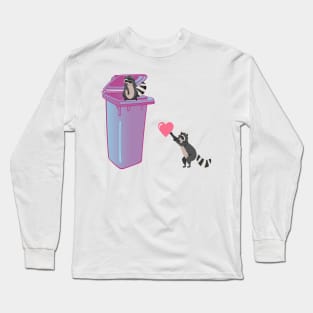 Trash Panda Love Design Long Sleeve T-Shirt